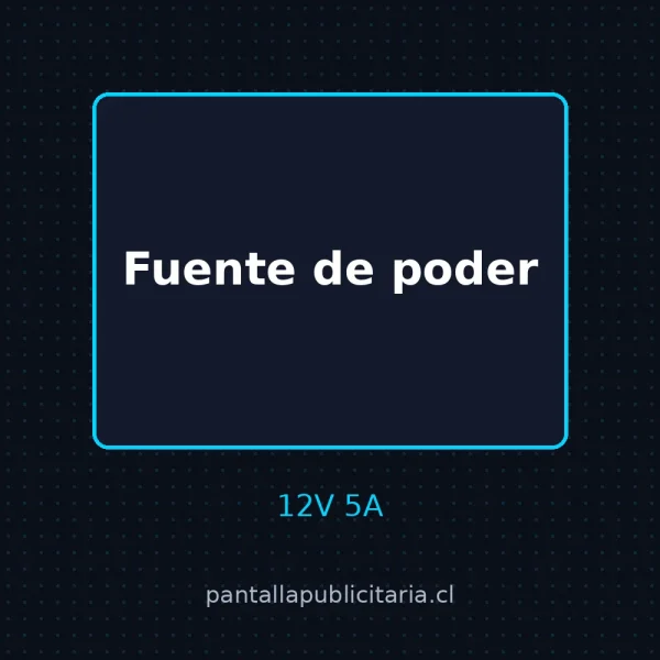 Fuente de poder 12V 5A