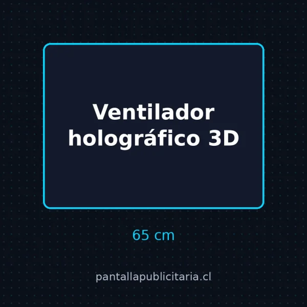 Ventilador holográfico 3D 65 cm