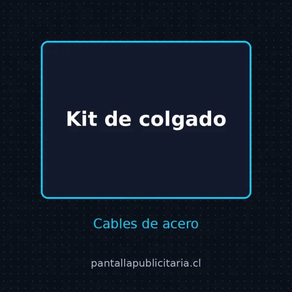 Kit de colgado con cables de acero