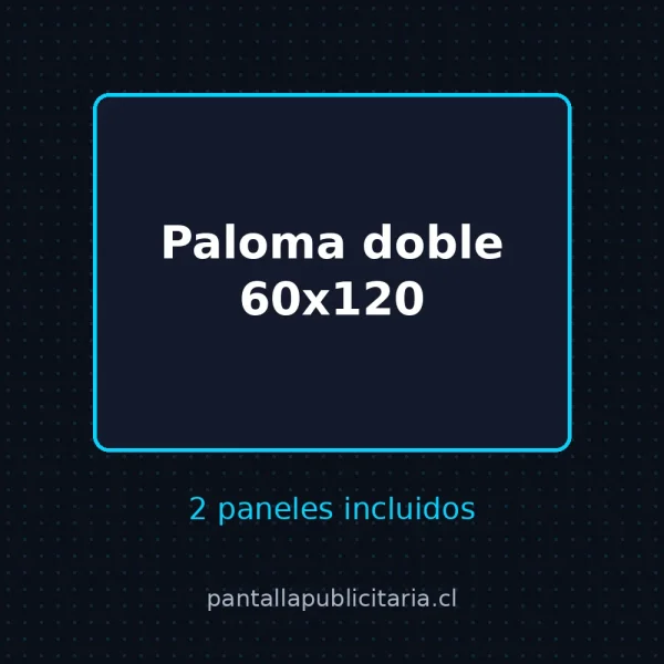 Paloma doble 60x120 (2 paneles incluidos)