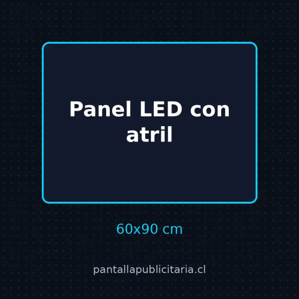 Panel LED con atril 60x90